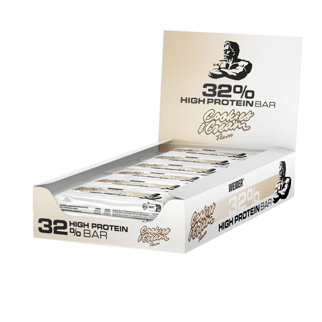 Weider@ - 32% PROTEIN BAR - CAJA DE 12 BARRITAS