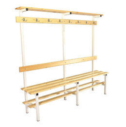 COAD - BANCO VESTUARIO MADERA PERCHAS Y ESTANTES