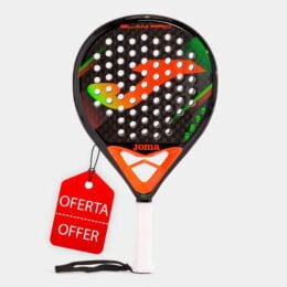 Joma® - PALA DE PADEL SLAM PRO NEGRO CORAL FLÚOR