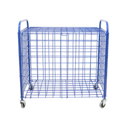 CARRO PORTABALONES ACERO PLEGABLE CON RUEDAS Y TAPA