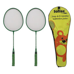 JUEGO DOS RAQUETAS BADMINTON JUNIOR
