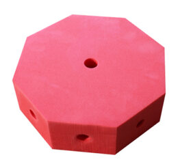 OCTÓGONO PLASTAZOTE ROJO