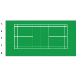 PISTA DE BÁDMINTON PORTÁTIL PAVIGRASS 17,80x9 METROS