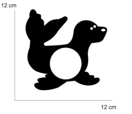 VINILO FOQUITA PARA CONO (MEDIDA 12 X 12 CM) NEGRO