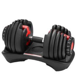 RockP - MANCUERNA AJUSTABLE DE 24KG (2 mancuernas con estante incluido)