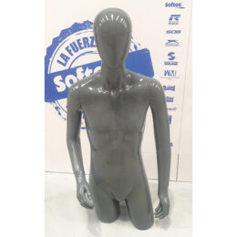MANIQUÍ HOMBRE TORSO 1.0 GRIS