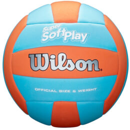 BALON VOLEIBOL WILSON SUPER SOFT PLAY SMU NARANJA/AZUL