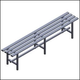 EURON - BANCO DE SUELO PARA EXTERIOR GALVANIZADO Y PINTADO- EBV035-039