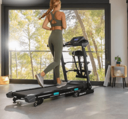 CECOTEC - Cinta de Correr Plegable DrumFit WayHome 1600 Obelia Pro. 1500 W, Velocidad Ajustable, Inclinación Motorizada, Superficie de 130x42 cm, Sistema Amortiguación, Pantalla, Cinturón de masaje - Imagen 2