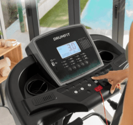 CECOTEC - Cinta de Correr Plegable DrumFit WayHome 1600 Obelia Pro. 1500 W, Velocidad Ajustable, Inclinación Motorizada, Superficie de 130x42 cm, Sistema Amortiguación, Pantalla, Cinturón de masaje - Imagen 9