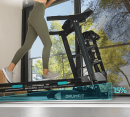 CECOTEC - Cinta de Correr Plegable DrumFit WayHome 1600 Obelia Pro. 1500 W, Velocidad Ajustable, Inclinación Motorizada, Superficie de 130x42 cm, Sistema Amortiguación, Pantalla, Cinturón de masaje - Imagen 4