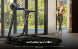 CECOTEC - Cinta de Correr Plegable DrumFit WayHome 1600 Obelia Pro. 1500 W, Velocidad Ajustable, Inclinación Motorizada, Superficie de 130x42 cm, Sistema Amortiguación, Pantalla, Cinturón de masaje - Imagen 11