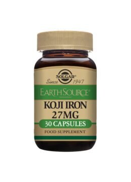 Earth Source® Koji Iron Food Fermented 27 mg - 30 Cápsulas vegetales