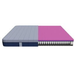 CECOTEC - Colchón viscoelástico y enfundable de 28 cm de altura con núcleo de muelles ensacados y 4 capas para una firmeza medio alta y tecnologías SeparateMuv, MorphoAdapt+, SoftFresh & EasyClean. Colchón Flow e-Hybrid 150x200 - Imagen 2