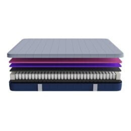 CECOTEC - Colchón viscoelástico y enfundable de 28 cm de altura con núcleo de muelles ensacados y 4 capas para una firmeza medio alta y tecnologías SeparateMuv, MorphoAdapt+, SoftFresh & EasyClean. Colchón Flow e-Hybrid 150x200 - Imagen 3