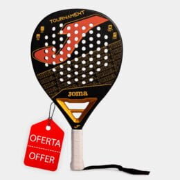 JOMA® - PALA DE PÁDEL TOURNAMENT NEGRO ORO ROJO