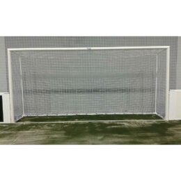 JUEGO PORTERÍAS FÚTBOL INDOOR METALICAS TRASLADABLES TUBO 80 MM