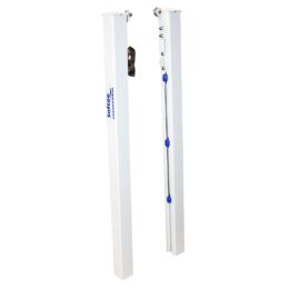 JUEGO POSTES PÁDEL ALUMINIO FIJOS SECCIÓN CUADRADA 80X80MM -