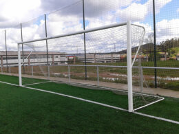 JUEGO DE 2 REDES FÚTBOL 11 3MM COLEGIAL