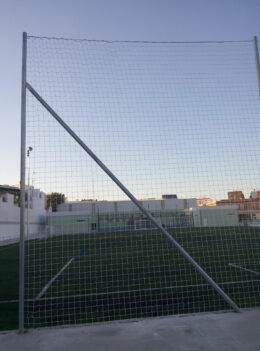 POSTE REFUERZO METÁLICO GALVANIZADO PARA RED PROTECCIÓN SIN BOTES