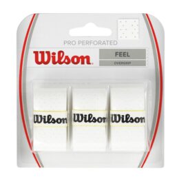 PACK 3 OVERGRIPS WILSON BLANCO PRO PERFORADO