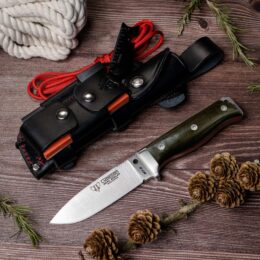 Comanche - Cuchillo Supervivencia CUDEMAN MT5 Canvas Verde Kit Supervivencia