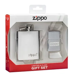 Encendedor a gasolina Zippo de diseño + botella