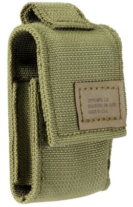 Encendedor a gasolina - Black Crackle Lighter and Black Pouch Gift Set - Imagen 5