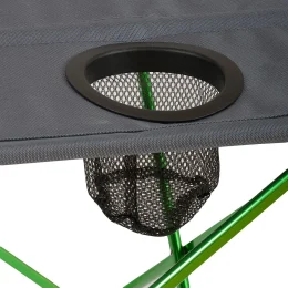 Mesa de camping plegable Highlander Ayr - Verde/Gris - Imagen 3