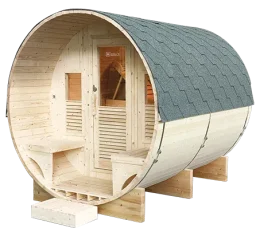 Sauna exterior vapor para jardin Gaia Luna (máximo 6 plazas) con cromoterapia - Tratamiento antihumedad