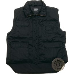 CHALECO ACOLCHADO MULTIBOLSILLOS COLOR NEGRO