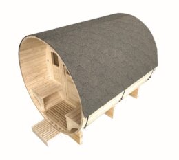 Sauna exterior vapor para jardin Gaia Luna (máximo 6 plazas) con cromoterapia - Tratamiento antihumedad - Imagen 6