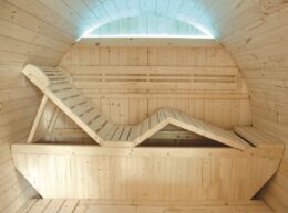 Sauna exterior vapor para jardin Gaia Luna (máximo 6 plazas) con cromoterapia - Tratamiento antihumedad - Imagen 12