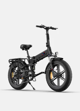 Engine X Bicicleta eléctrica plegable con suspensión completa, motor de 250W, autonomía máxima de 100 km y velocidad máxima de 25 km/h.