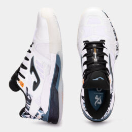 Joma® - Zapatillas Slam 25 Juanlu Esbri Hombre Blanco Rojo - Imagen 4