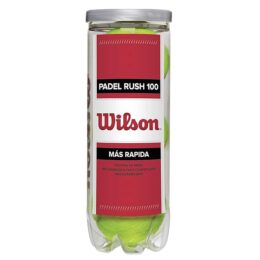 BOTE 3 PELOTAS DE PÁDEL WILSON RUSH 100