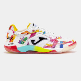 Zapatillas Fútbol Sala Top Flex Plus 26 Graffiti Indoor Blanco