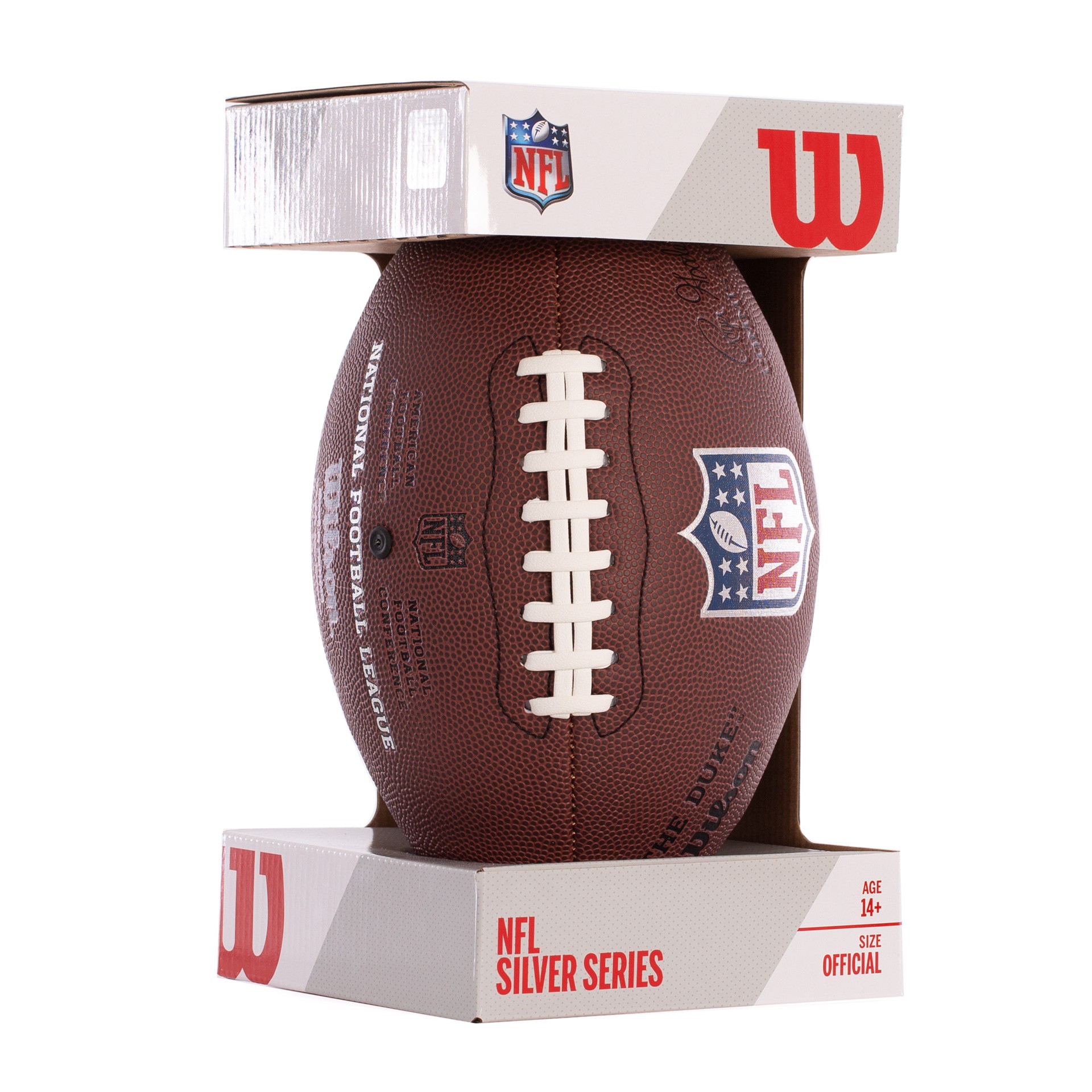 BALÓN FÚTBOL AMERICANO WILSON NFL DUKE RÉPLICA - CON EXPOSITOR - - Imagen 4