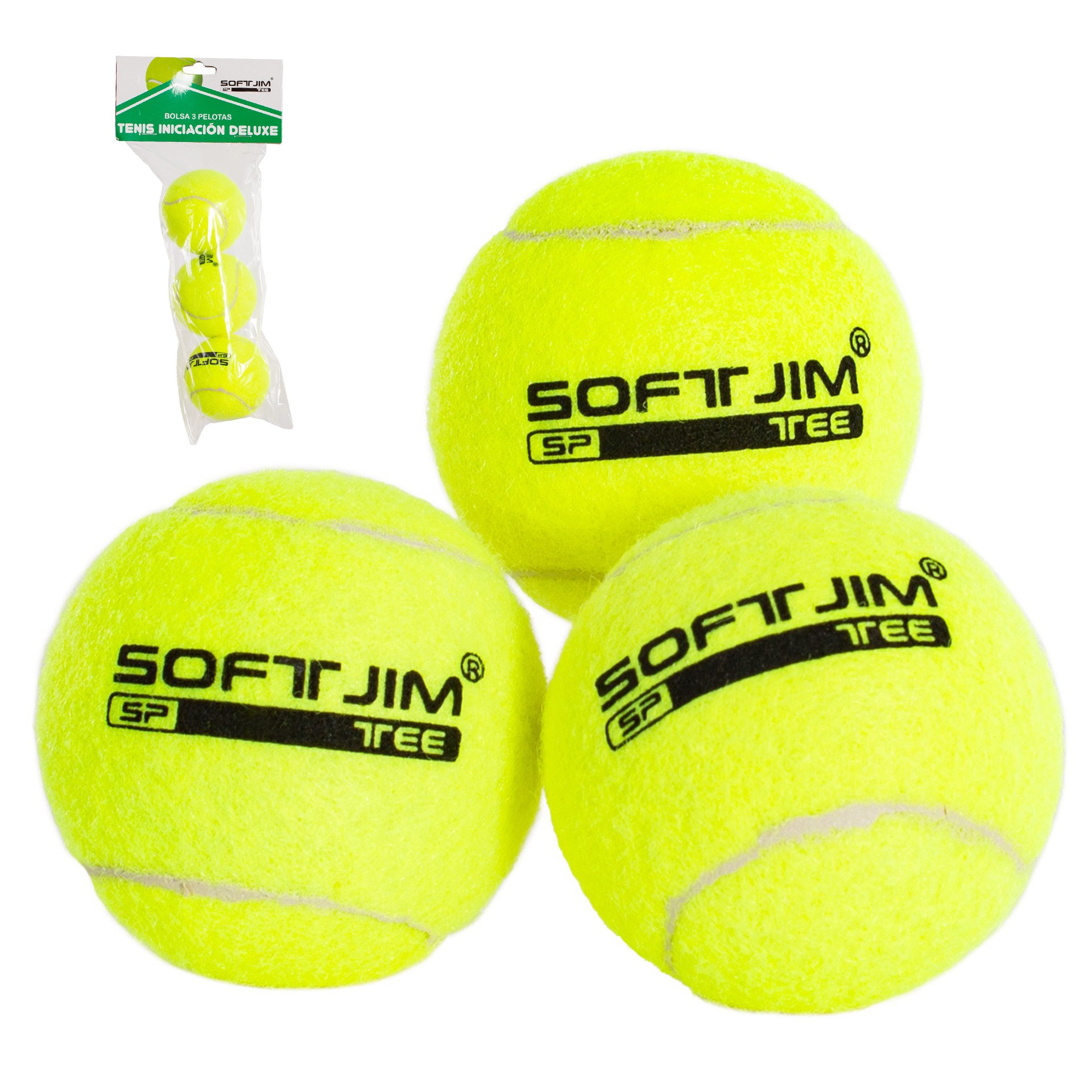 BOLSA 3 PELOTAS DE TENIS SOFTEE INICIACIÓN DELUXE - Imagen 4