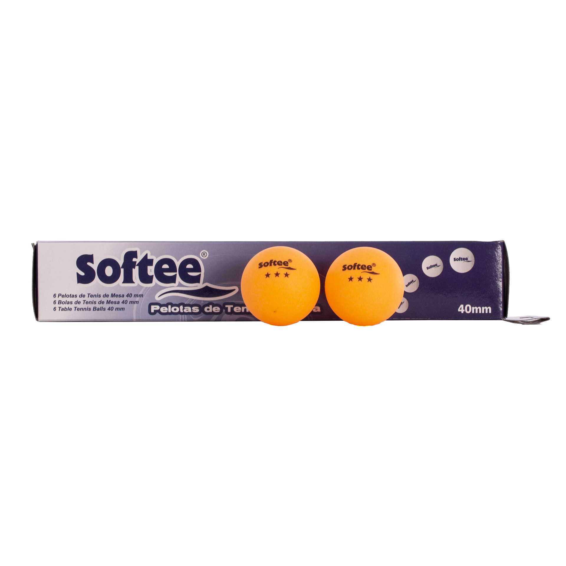 CAJA 6UDS PELOTAS TENIS DE MESA 40MM SOFTEE - Imagen 4