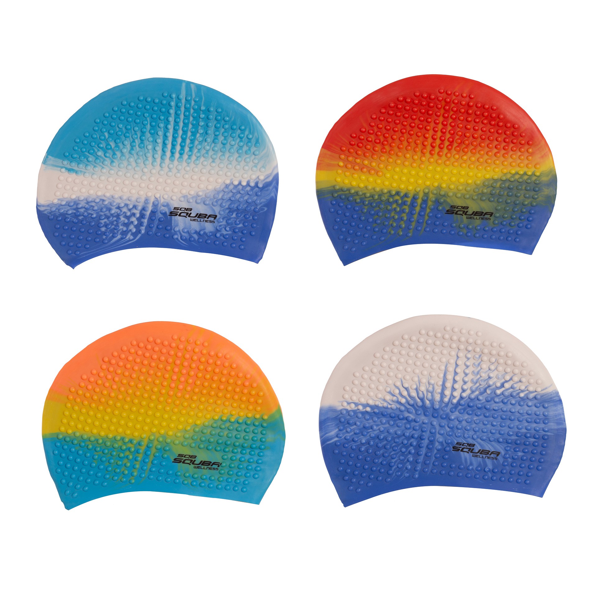 GORRO NATACIÓN SILICONA SQUBA BUBBLE MULTICOLOR - Imagen 4