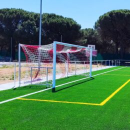 JGO PORTERÍAS AL. FÚTBOL7 90MM ABATIBLES ARQUILLOS GALV CALIENTE - Imagen 5