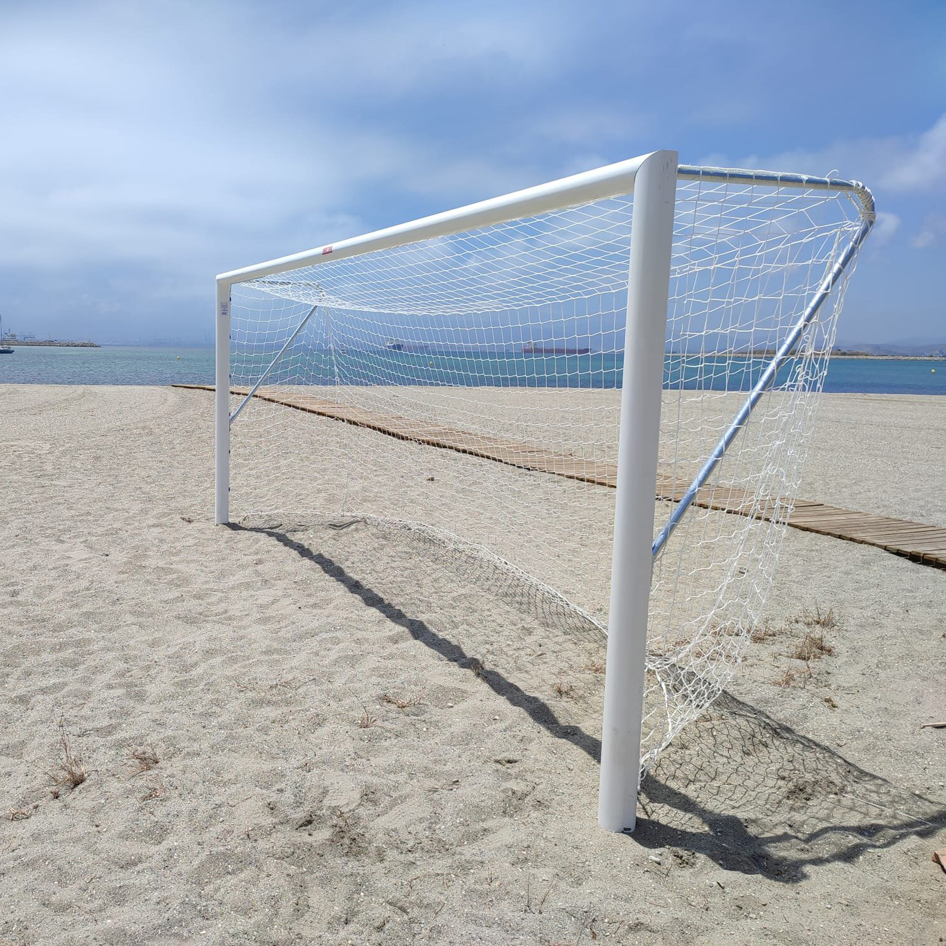 JUEGO PORTERÍAS FÚTBOL-PLAYA ALUMINIO 120X100MM - Imagen 4