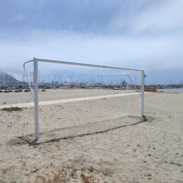 JUEGO PORTERÍAS FÚTBOL-PLAYA ALUMINIO 120X100MM - Imagen 3