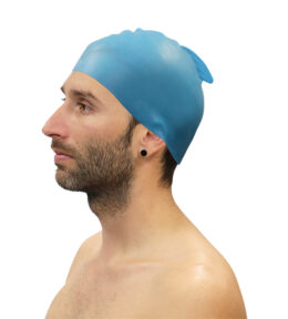 LOTE 10 GORROS NATACIÓN SILICONA CON ALETA SOFTEE - Imagen 2