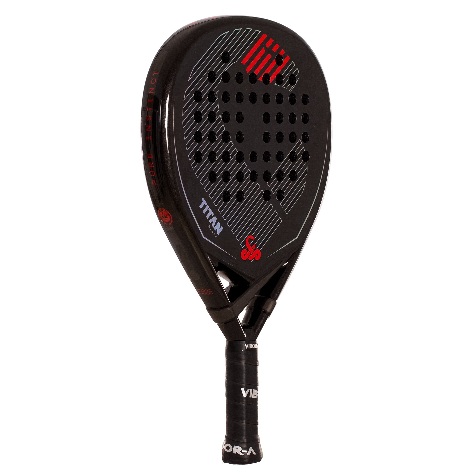 PACK PALA DE PÁDEL VIBOR-A TITAN 15K BLACK TWILL - Imagen 5