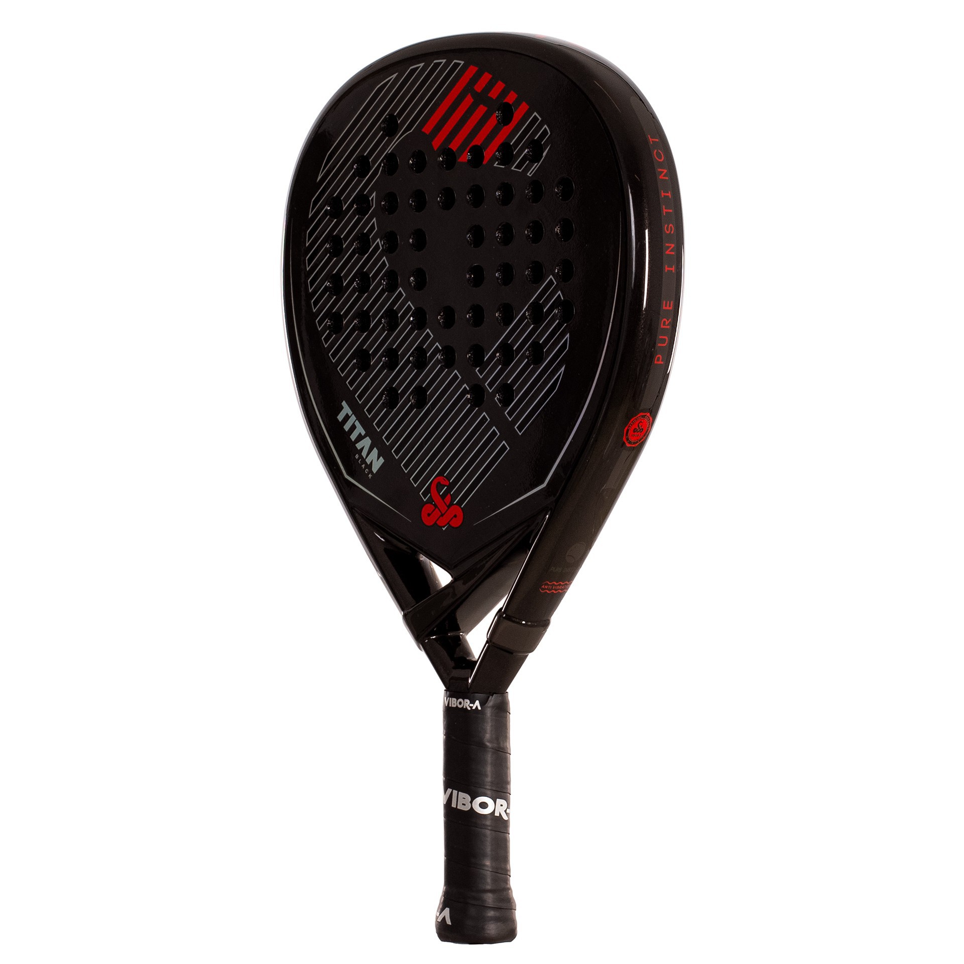 PACK PALA DE PÁDEL VIBOR-A TITAN 15K BLACK TWILL - Imagen 6