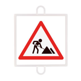PANEL DE SEÑALIZACION TRAFICO DE PELIGRO Nº 7 (OBRAS) - Imagen 2
