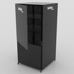 RACK EXPOSITOR CON SISTEMA ALMACENAJE - Imagen 2