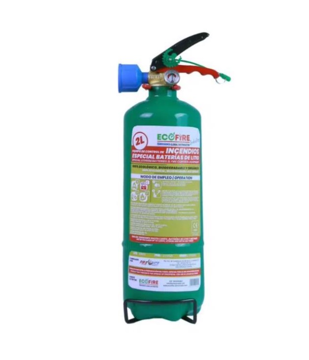 ECOFIRE® - Extintor de incendios Green 2L. + Soporte - Imagen 3
